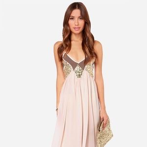 Lulus Sequin Maxi Dress
